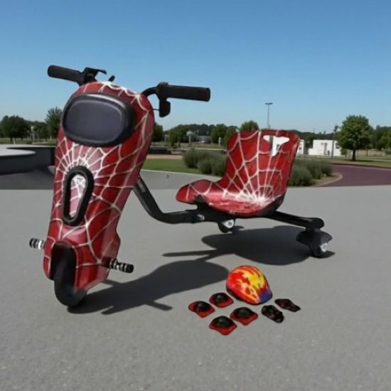 صورة ️ سكوتر درفت أبو شاشة – تصميم سبايدر مان